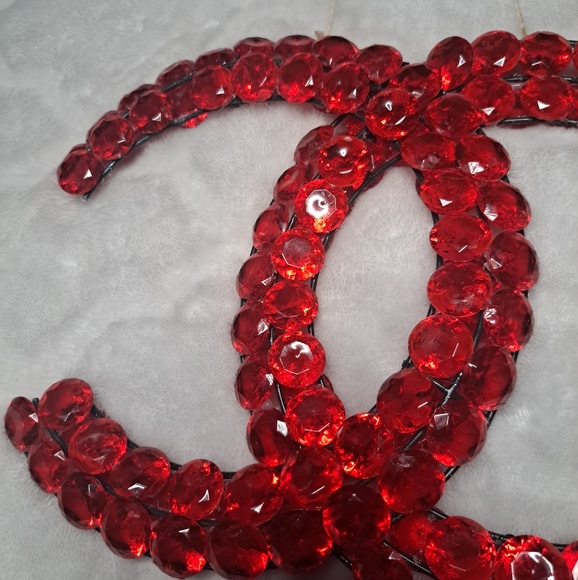 Red Diamond Wall Decor Wall Art Handmade - Picture 5 of 6